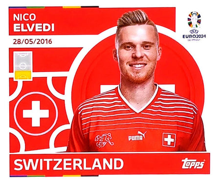 Uefa Euro Germany 2024 SWITZERLAND NICO ELVEDI Nº 8