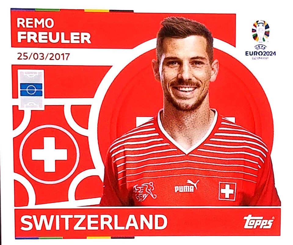 Uefa Euro Germany 2024 SWITZERLAND REMO FREULER Nº 13