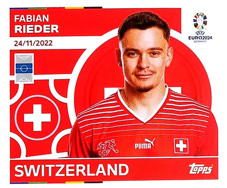 Uefa Euro Germany 2024 SWITZERLAND FABIAN REIDER Nº 14