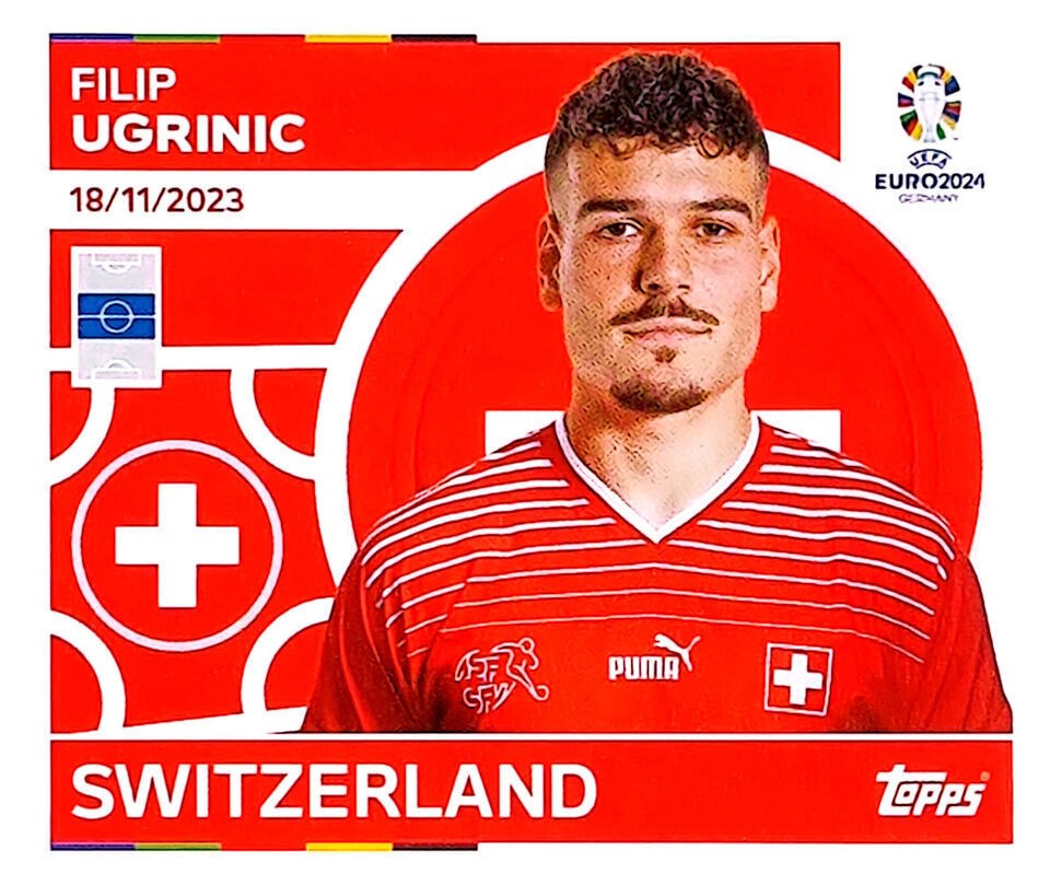 Uefa Euro Germany 2024 SWITZERLAND FILIP UGRINIC Nº 16