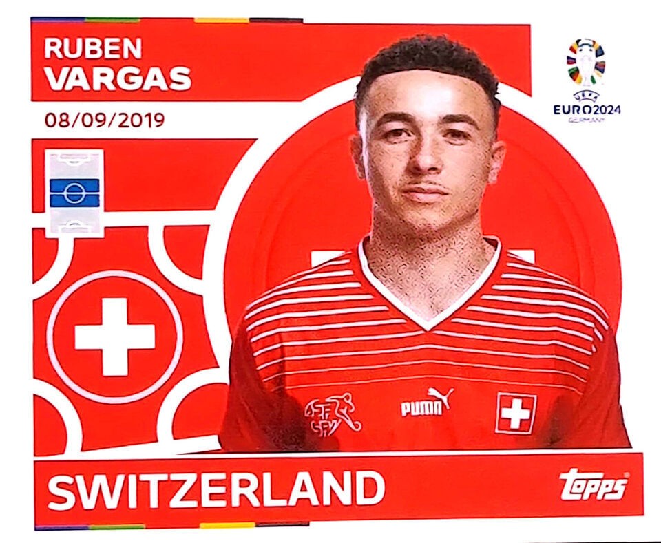 Uefa Euro Germany 2024 SWITZERLAND RUBEN VARGAS Nº 18