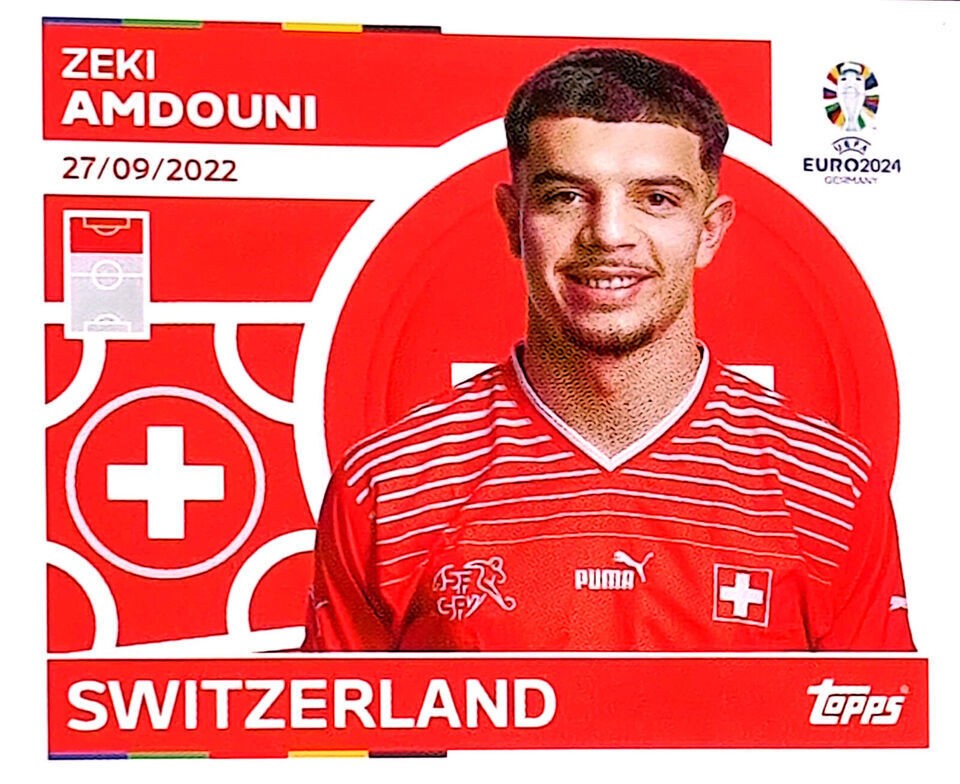 Uefa Euro Germany 2024 SWITZERLAND ZEKI AMDOUNI Nº 19