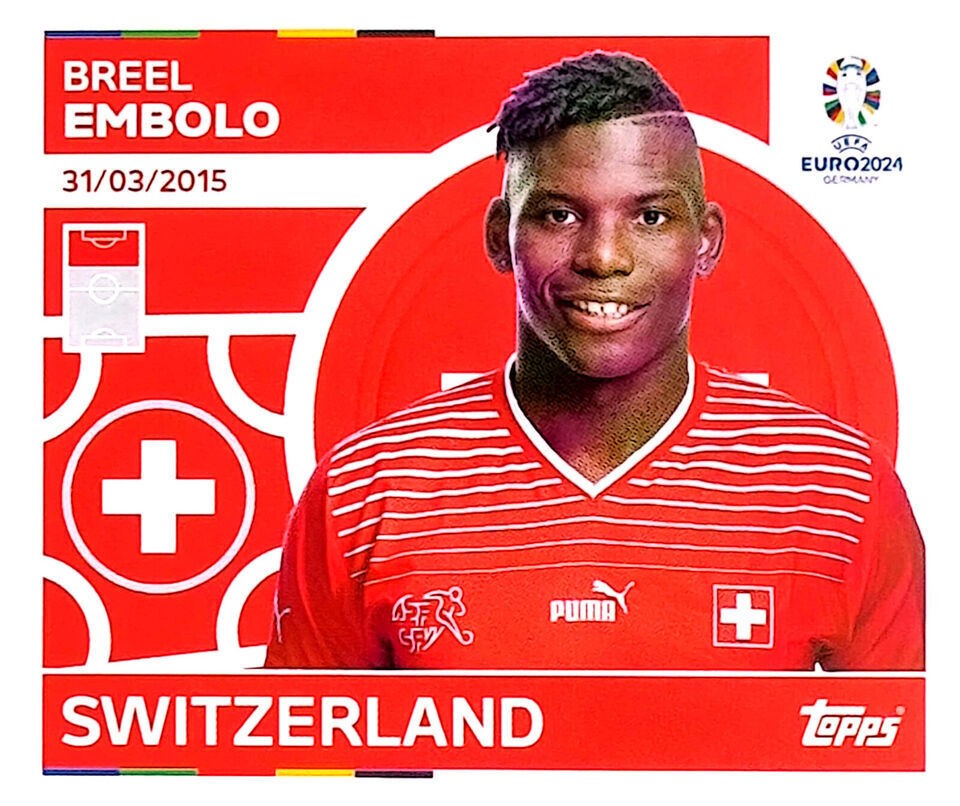 Uefa Euro Germany 2024 SWITZERLAND BREEL EMBOLO Nº 20