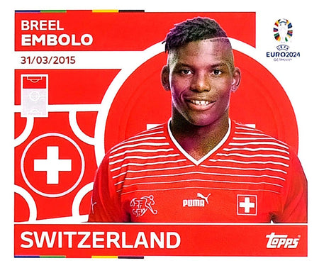Uefa Euro Germany 2024 SWITZERLAND BREEL EMBOLO Nº 20