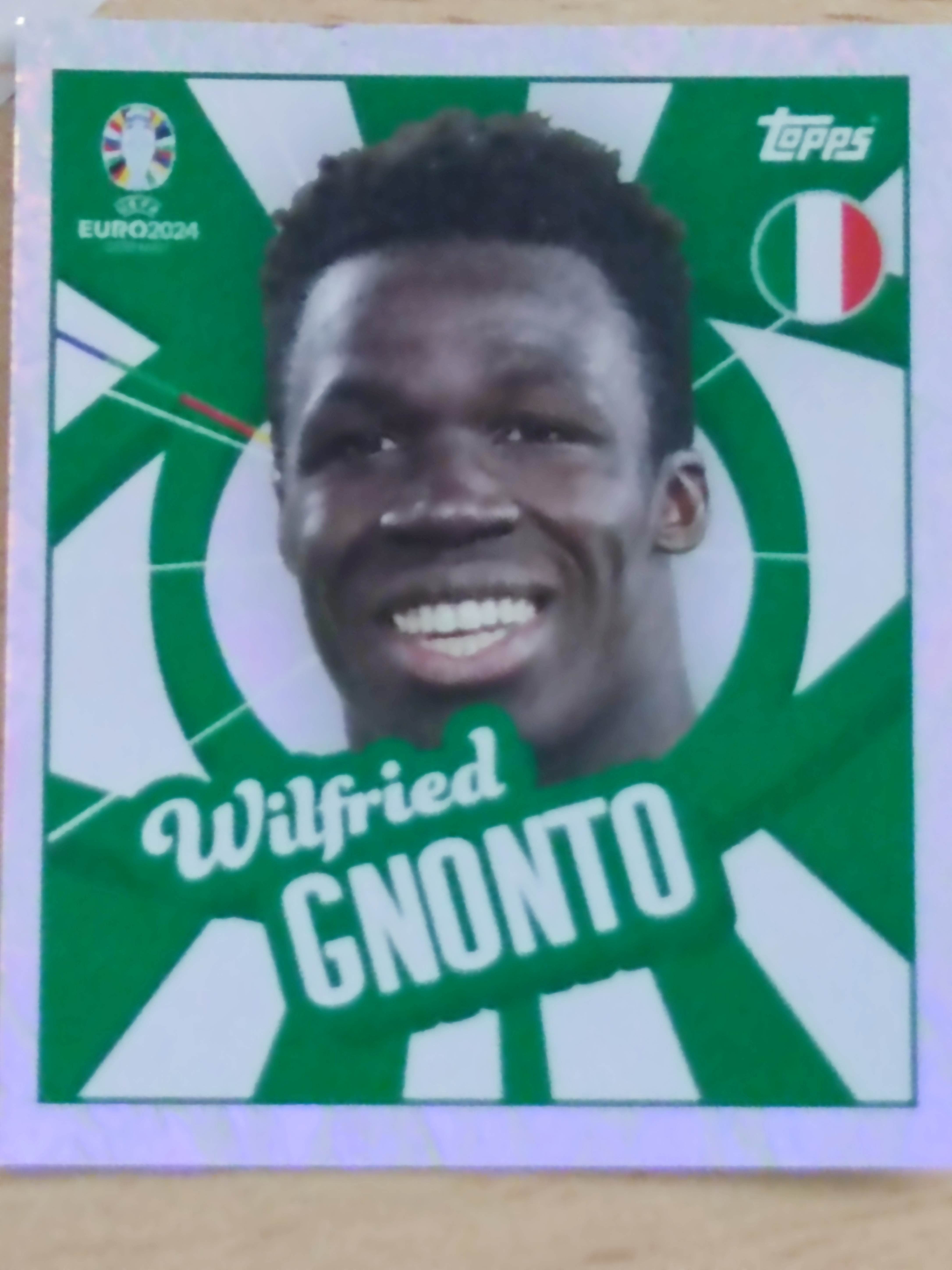 Uefa Euro Germany 2024 GRUPO B WILFRIED GNONTO Nº ITA PTW