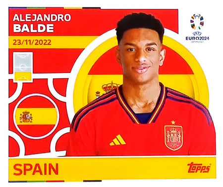 Uefa Euro Germany 2024 SPAIN ALEJANDRO BALDE Nº 7