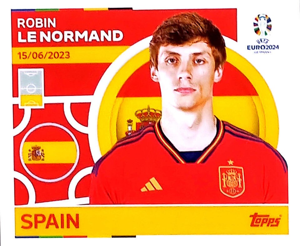 Uefa Euro Germany 2024 SPAIN ROBIN LE NORDMAN Nº 8