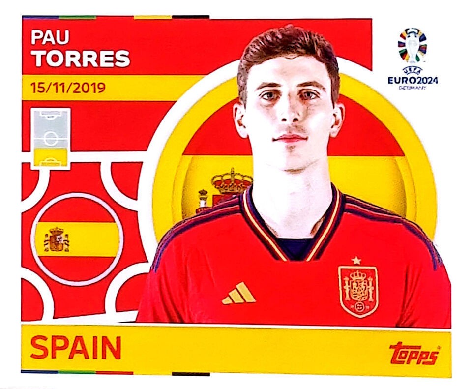 Uefa Euro Germany 2024 SPAIN PAU TORRES Nº 9