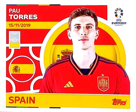 Uefa Euro Germany 2024 SPAIN PAU TORRES Nº 9