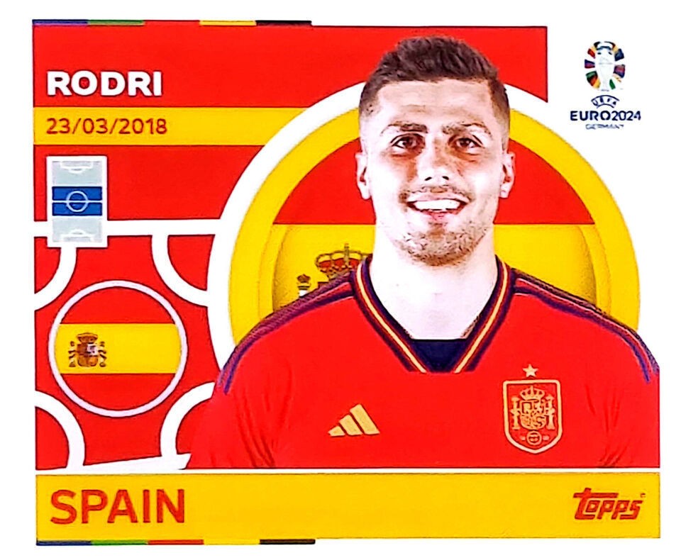 Uefa Euro Germany 2024 SPAIN RODRI Nº 13