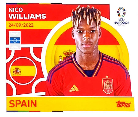 Uefa Euro Germany 2024 SPAIN NICO WILLIAMS Nº 15