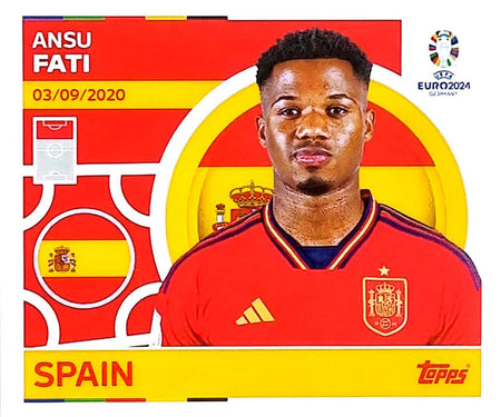 Uefa Euro Germany 2024 SPAIN ANSU FATI Nº 20