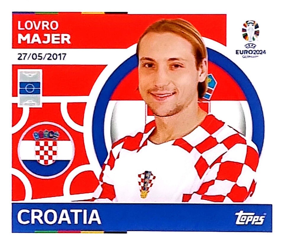 Uefa Euro Germany 2024 CROATIA LOVRO MAJER Nº 12