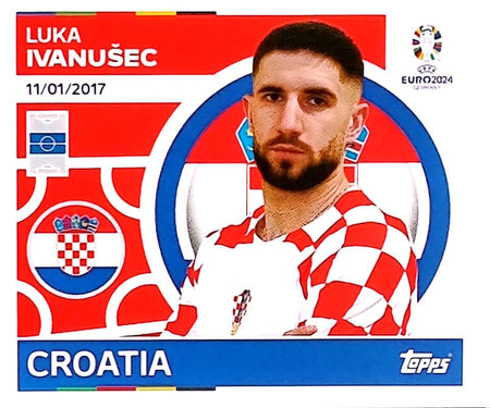 Uefa Euro Germany 2024 CROATIA LUKA IVANUSEC Nº 16