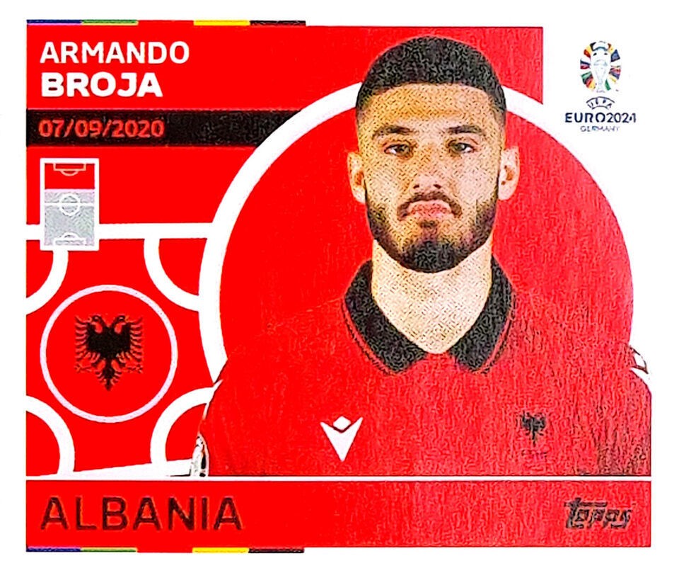 Uefa Euro Germany 2024 ALBANIA ARMANDO BROJA Nº 21
