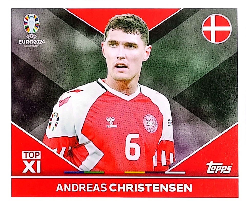 Uefa Euro Germany 2024 GRUPO C ANDREAS CHRISTENSEN Nº DEN TOP 1