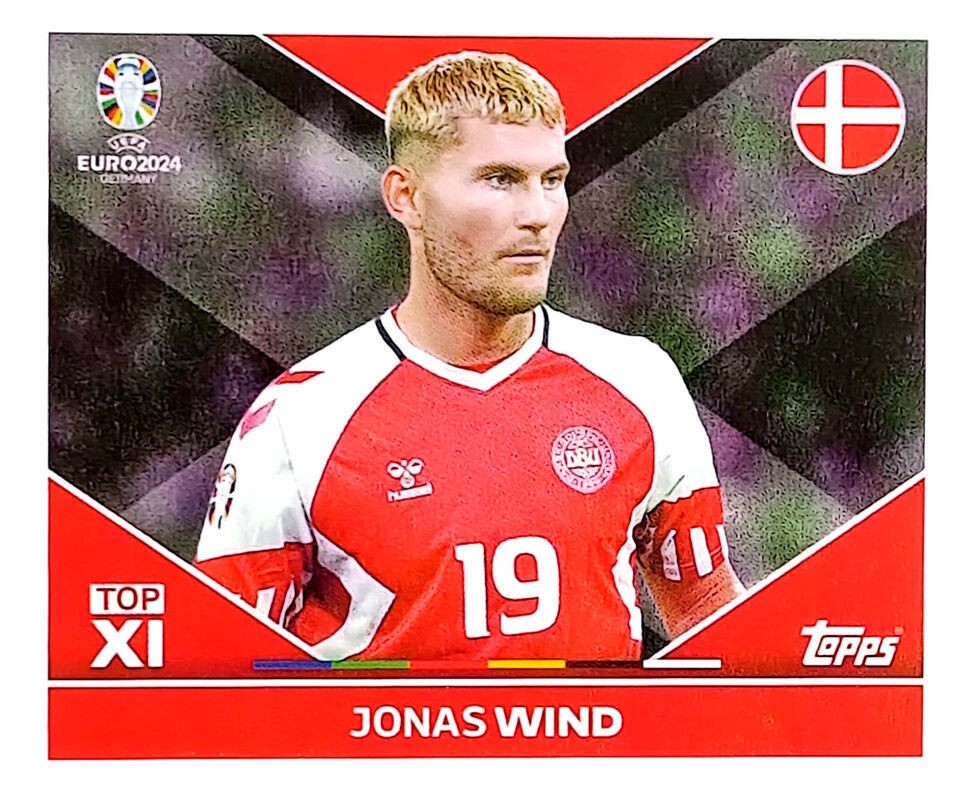 Uefa Euro Germany 2024 GRUPO C JONAS WIND Nº DEN TOP 2