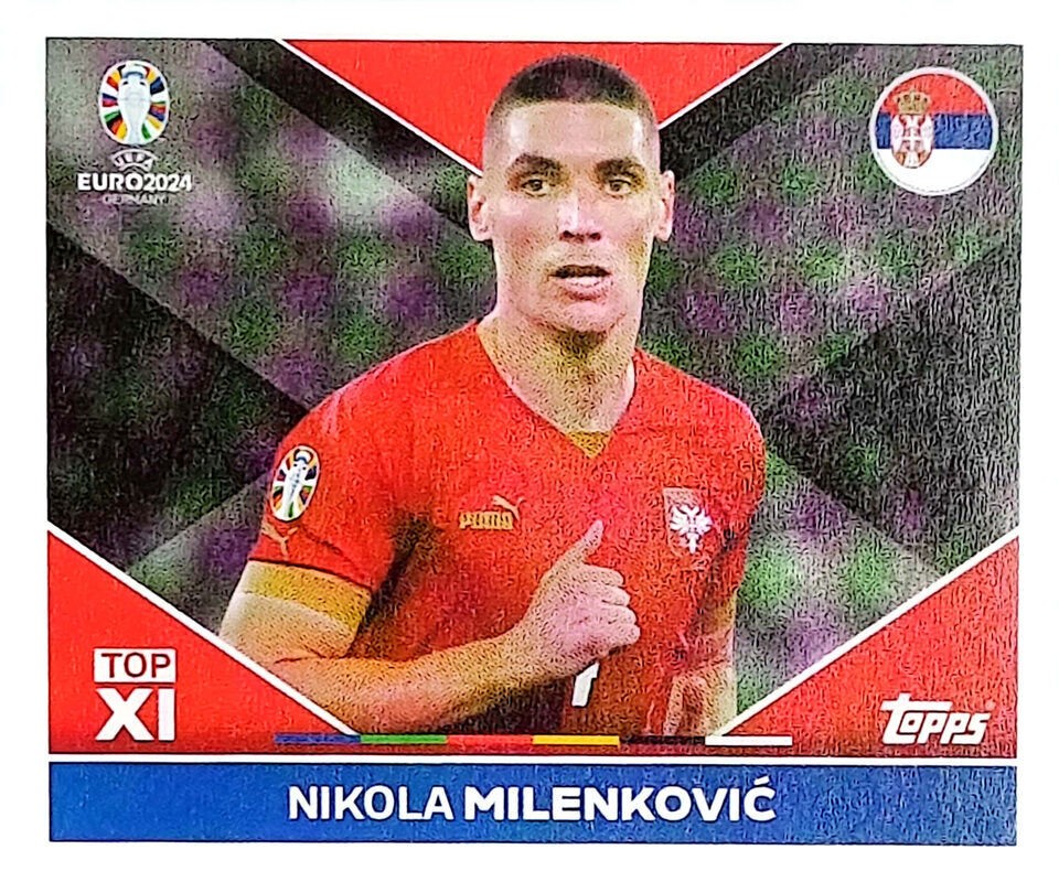 Uefa Euro Germany 2024 GRUPO C NIKOLA MILENKOVIC Nº SRB TOP 1
