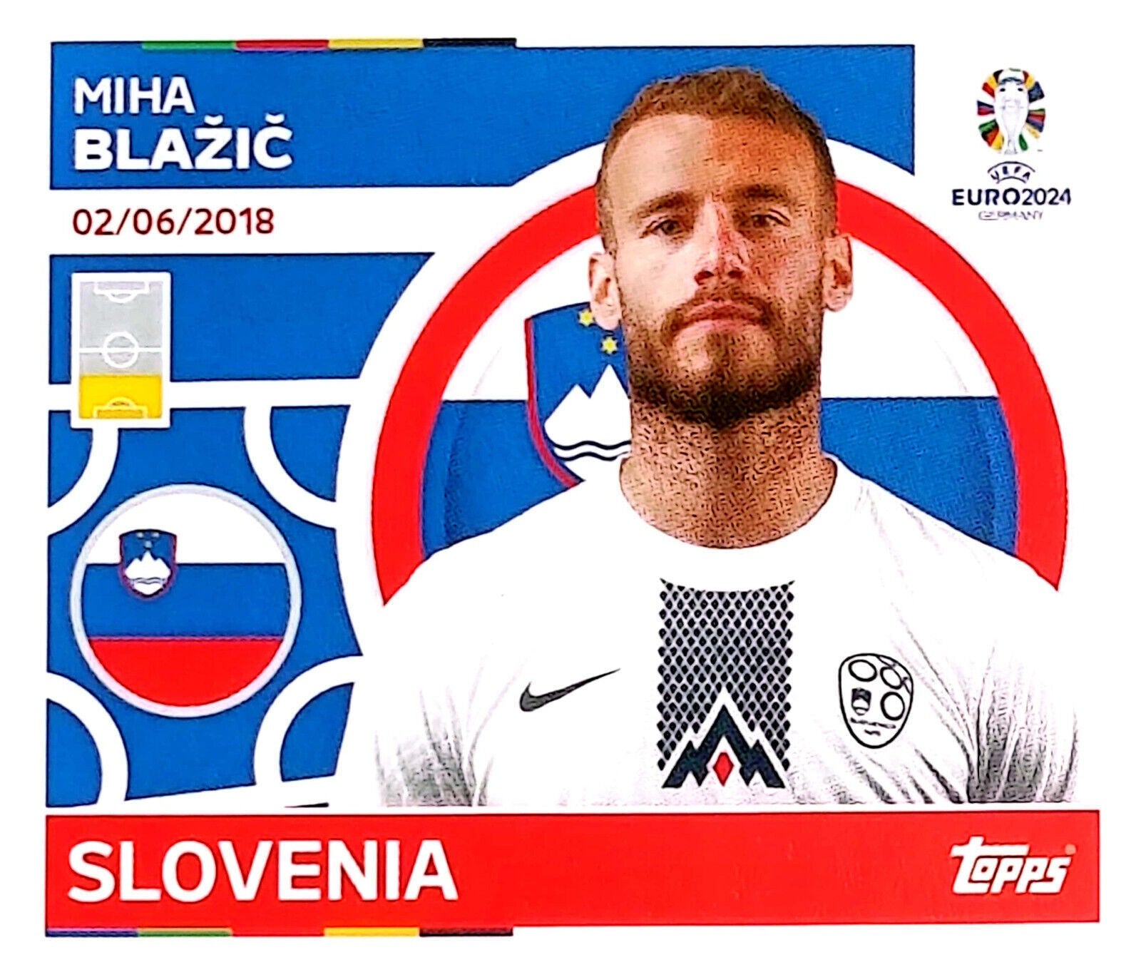 Uefa Euro Germany 2024 SLOVENIA MIHA BLAZIC Nº 6