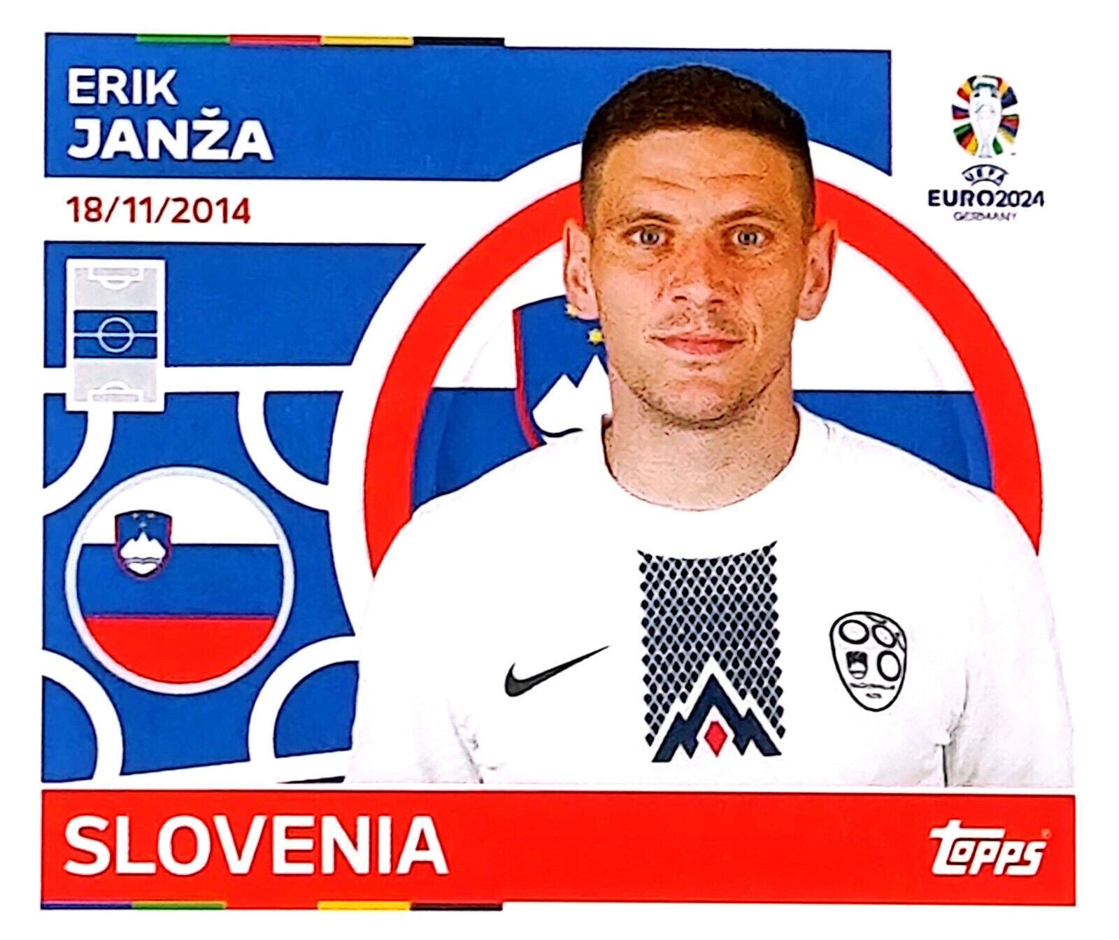 Uefa Euro Germany 2024 SLOVENIA ERIK JANZA Nº 10