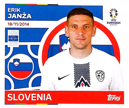 Uefa Euro Germany 2024 SLOVENIA ERIK JANZA Nº 10