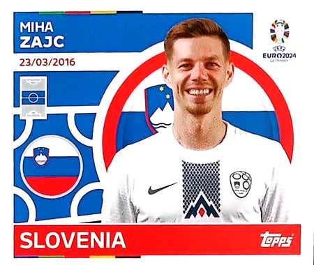 Uefa Euro Germany 2024 SLOVENIA MIHA ZAJC Nº 13