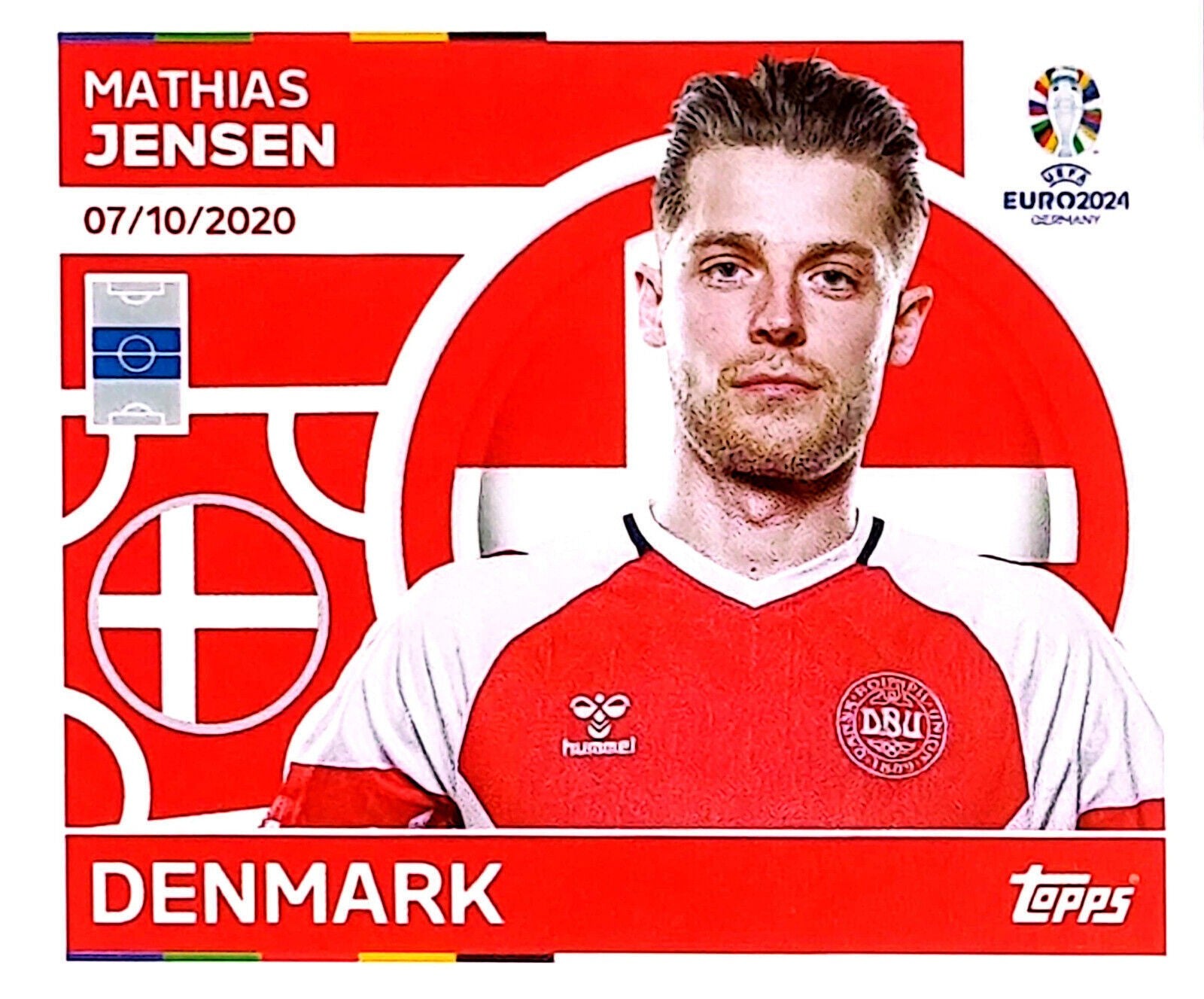 Uefa Euro Germany 2024 DENMARK MATHIAS JENSEN Nº 10