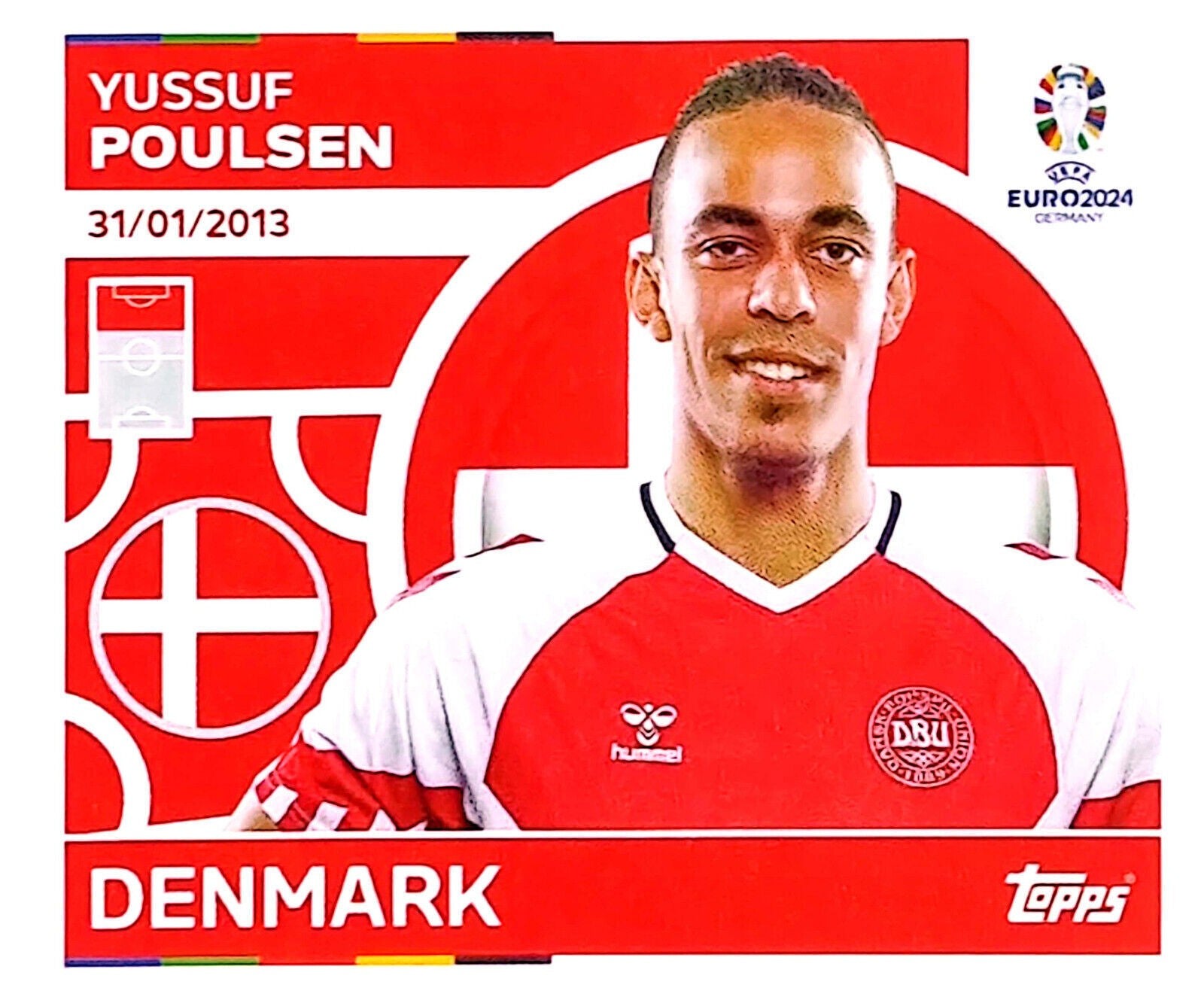 Uefa Euro Germany 2024 DENMARK YUSSUF POULSEN Nº 20