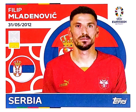 Uefa Euro Germany 2024 SERBIA FILIP MLADENOVIC Nº 6