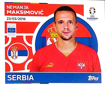 Uefa Euro Germany 2024 SERBIA NEMANJA MAKSIMOVIC Nº 11