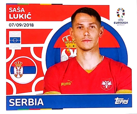 Uefa Euro Germany 2024 SERBIA SASA LUKIC Nº 13