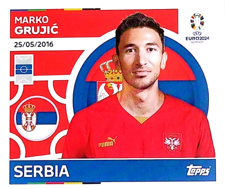 Uefa Euro Germany 2024 SERBIA MARKO GRUJIC Nº 14