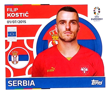 Uefa Euro Germany 2024 SERBIA FILIP KOSTIC Nº 18