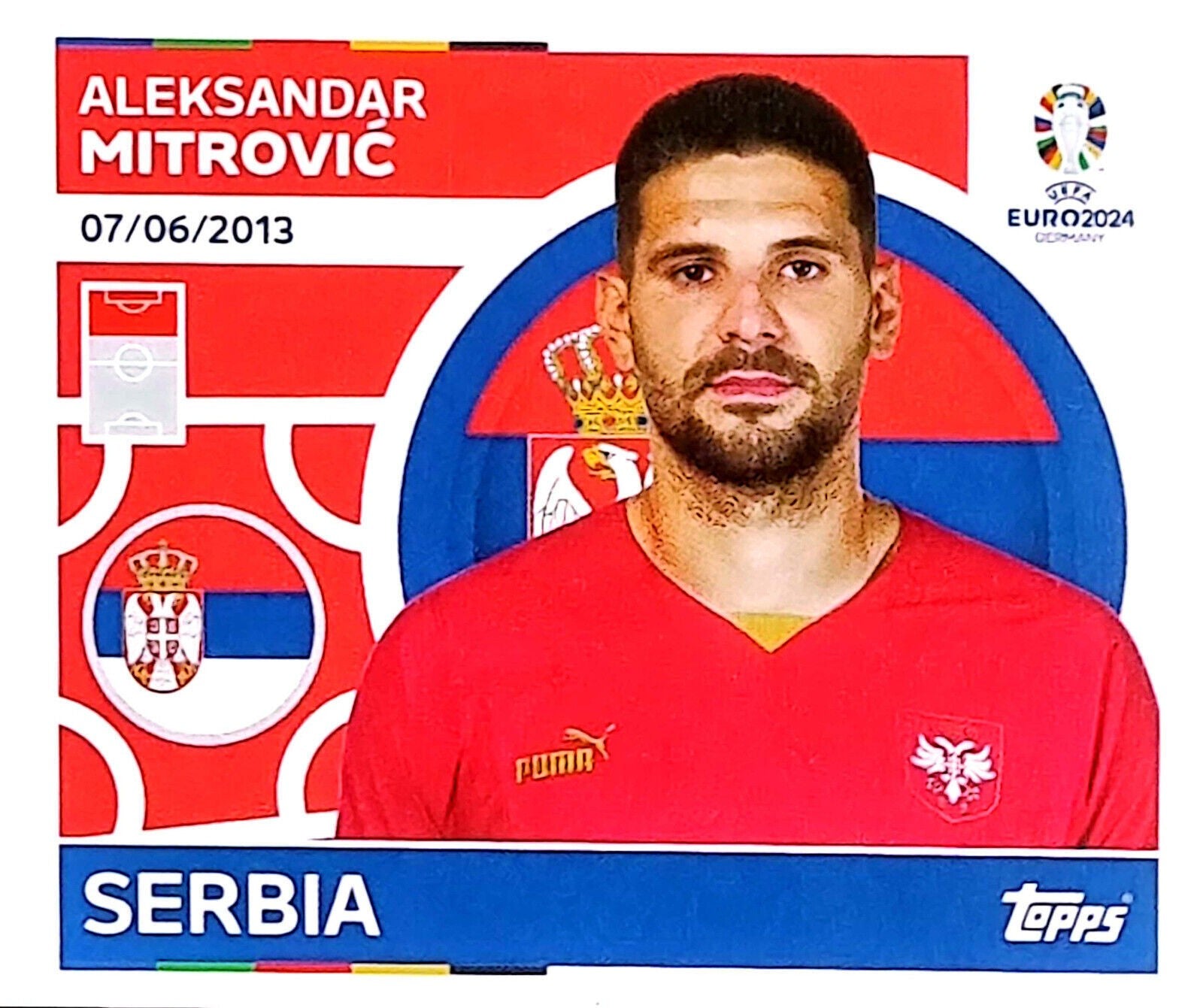 Uefa Euro Germany 2024 SERBIA ALEKSANDAR MITROVIC Nº 20