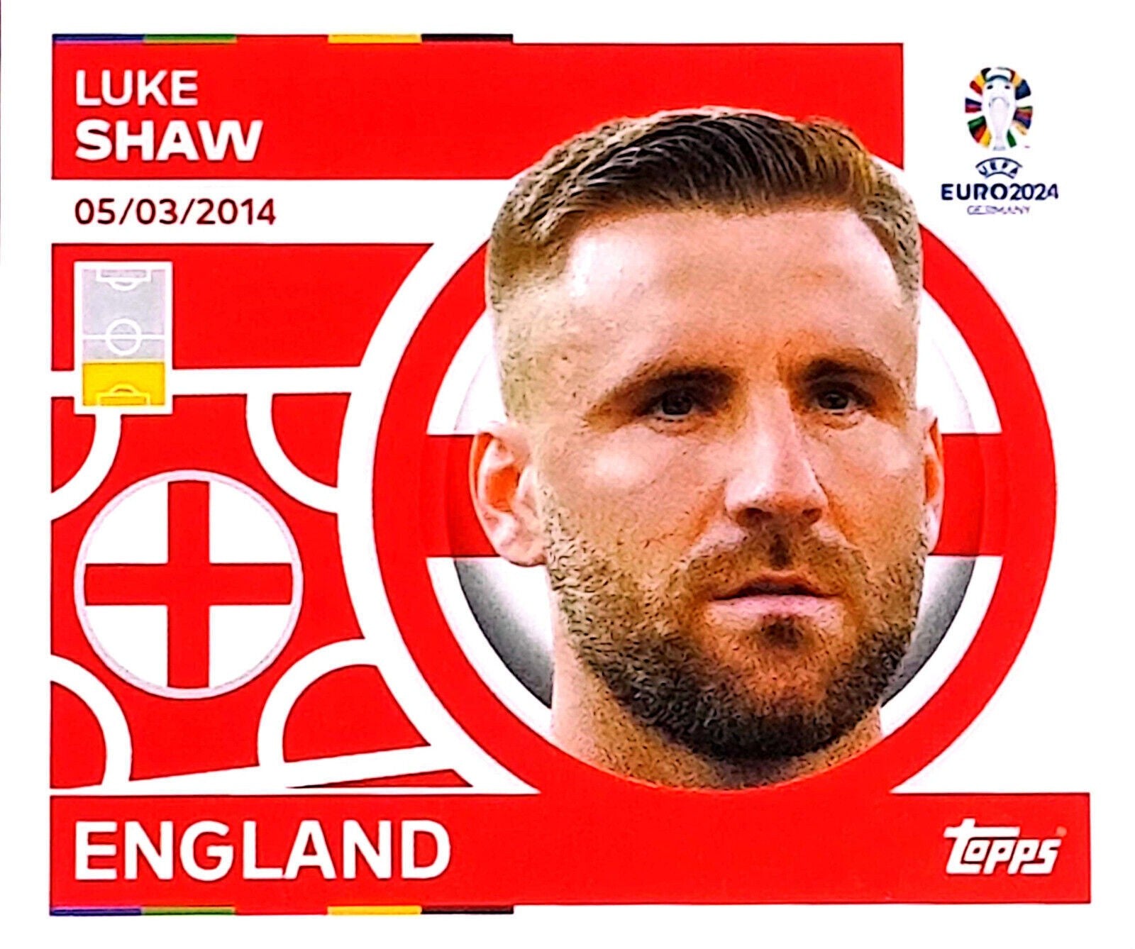 Uefa Euro Germany 2024 ENGLAND LUKE SHAW Nº 8
