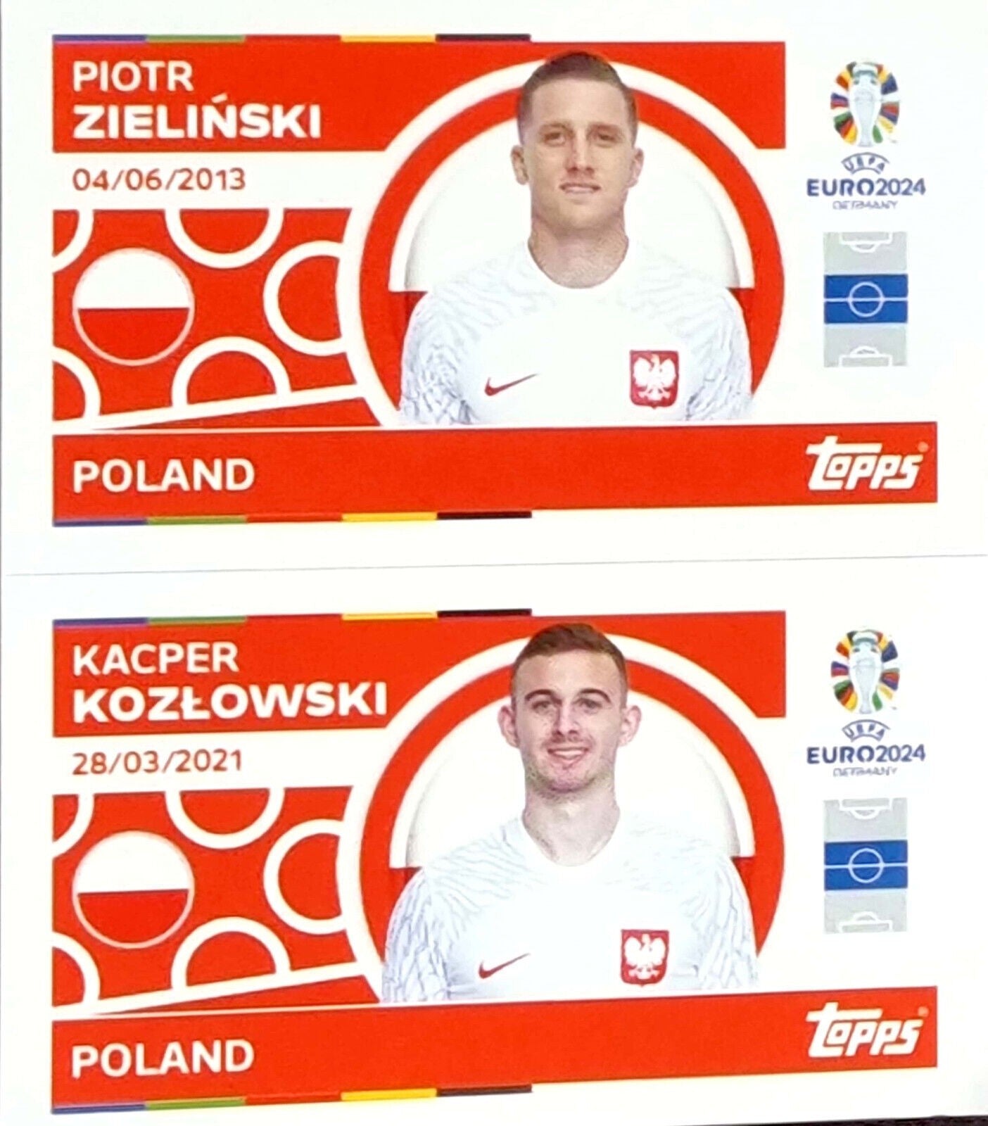 Uefa Euro Germany 2024 GRUPO D POLAND ZIELINSKI - KOZLOWSKI Nº 10 - 11