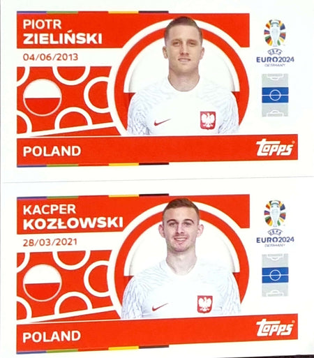 Uefa Euro Germany 2024 GRUPO D POLAND ZIELINSKI - KOZLOWSKI Nº 10 - 11