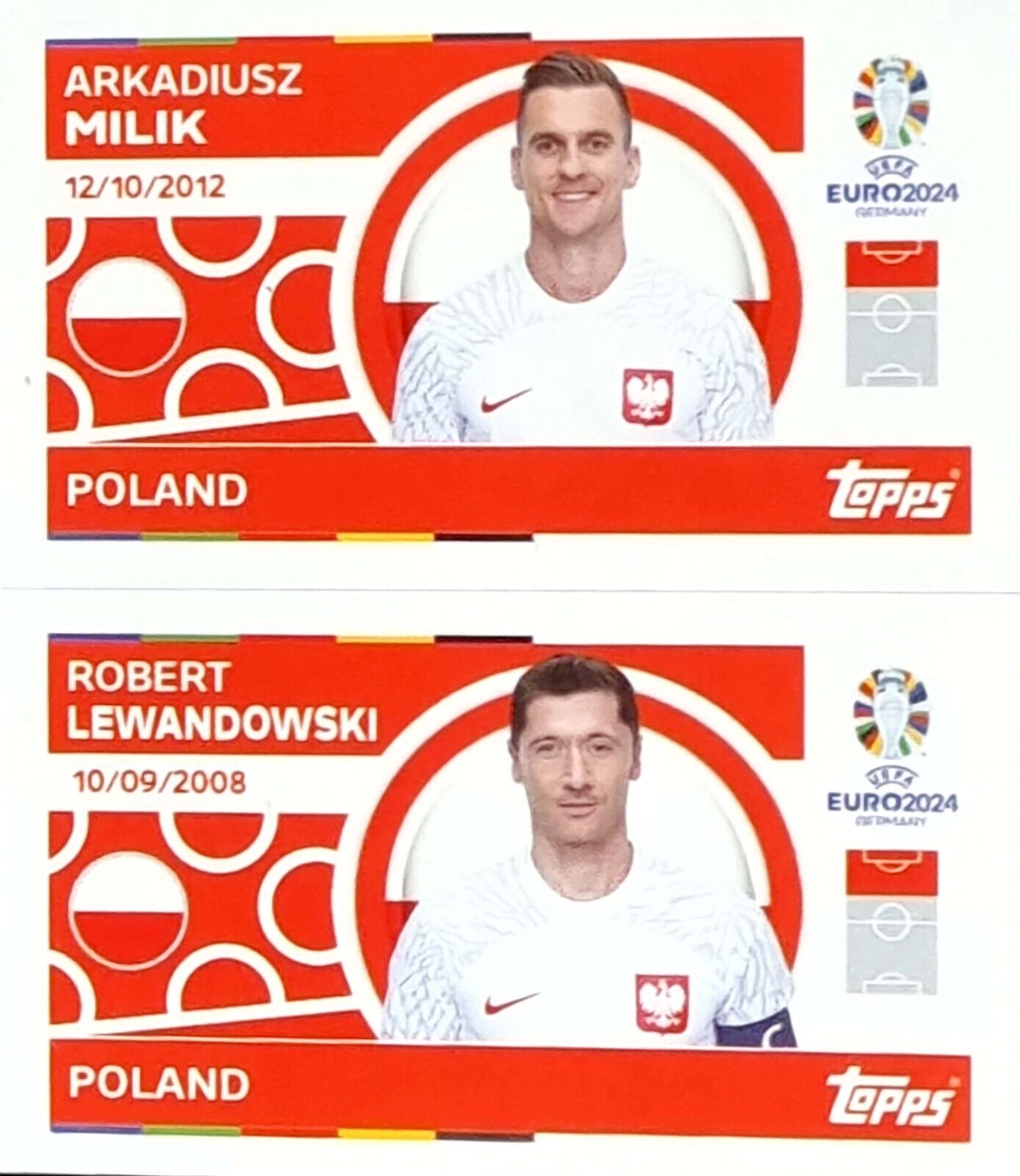 Uefa Euro Germany 2024 GRUPO D POLAND MILIK - LEWANDOWSKI Nº 14 - 15