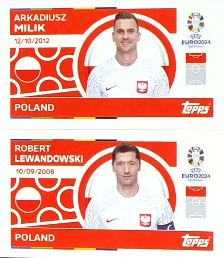 Uefa Euro Germany 2024 GRUPO D POLAND MILIK - LEWANDOWSKI Nº 14 - 15