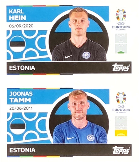 Uefa Euro Germany 2024 GRUPO D ESTONIA HEIN - TAMM Nº 2 - 3
