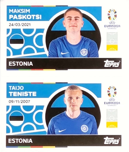Uefa Euro Germany 2024 GRUPO D ESTONIA PASKOTSI - TENISTE Nº 8 - 9