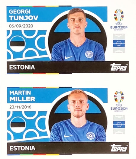Uefa Euro Germany 2024 GRUPO D ESTONIA TUNJOV - MILLER Nº 12 - 13