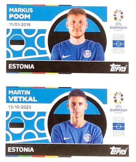 Uefa Euro Germany 2024 GRUPO D ESTONIA POOM - VETKAL Nº 14 - 15