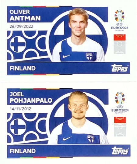 Uefa Euro Germany 2024 GRUPO D FINLAND ANTMAN - POHJANPALO Nº 12- 13