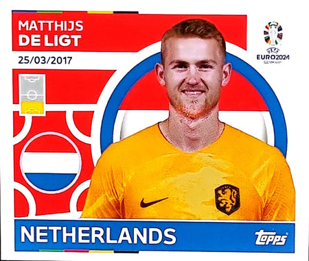 Uefa Euro Germany 2024 GRUPO D NETHERLAND MATTHIJS DE LIGT Nº 7