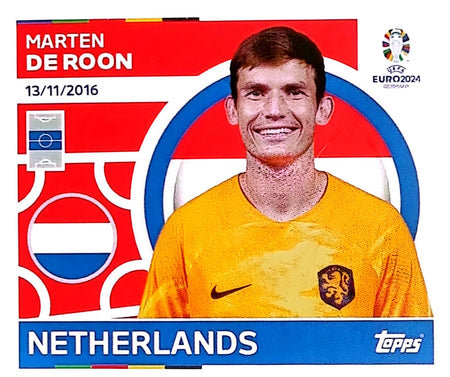 Uefa Euro Germany 2024 GRUPO D NETHERLAND MARTEN DE ROON Nº 14