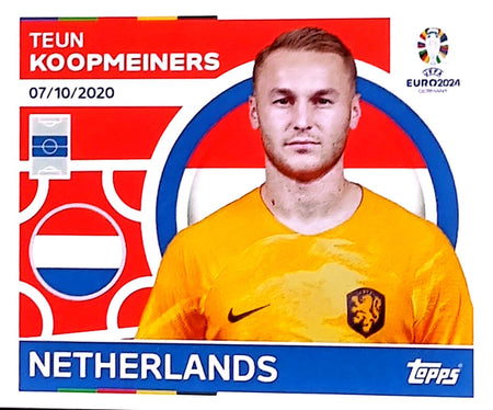 Uefa Euro Germany 2024 GRUPO D NETHERLAND TEUN KOOPMEINERS Nº 15