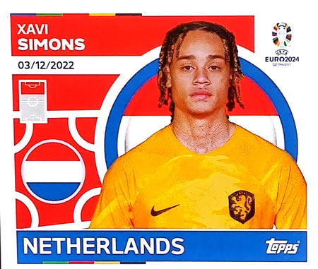 Uefa Euro Germany 2024 GRUPO D NETHERLAND XAVI SIMONS Nº 17