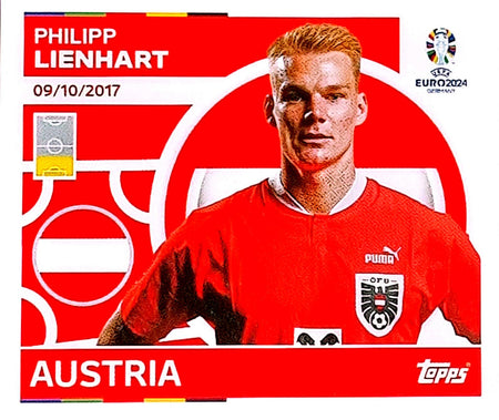 Uefa Euro Germany 2024 GRUPO D AUSTRIA PHILIPP LIENHART Nº 6
