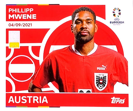 Uefa Euro Germany 2024 GRUPO D AUSTRIA PHILLIPP MWENE Nº 7